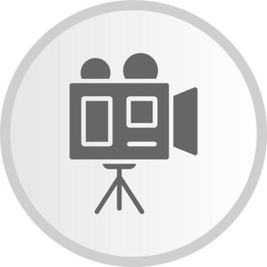 Video Kayıt Gri Çember Simgesi