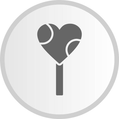 Lolipop Şekil Çemberi Gri Simgesi