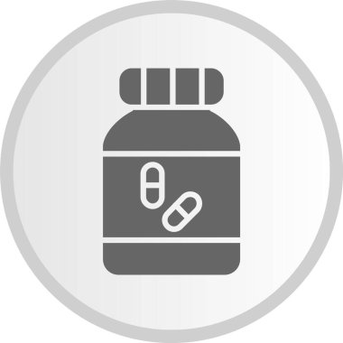 Haplar Gri Çember Simgesi