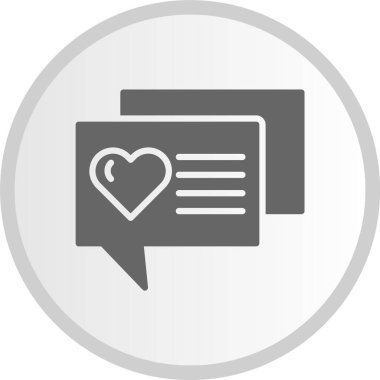 Chat Gri Çember Simgesi