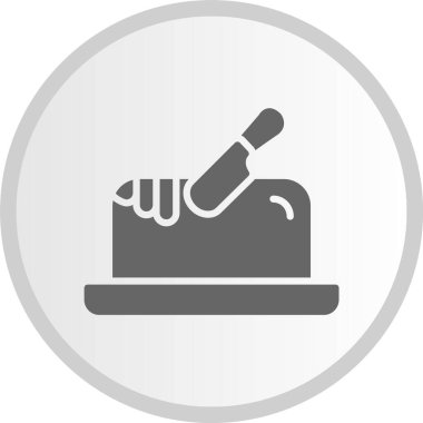 Tereyağı Kabartma Çemberi Gri Simgesi