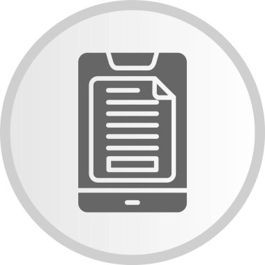 Zarf Kabartma Çemberi Gri Simgesi