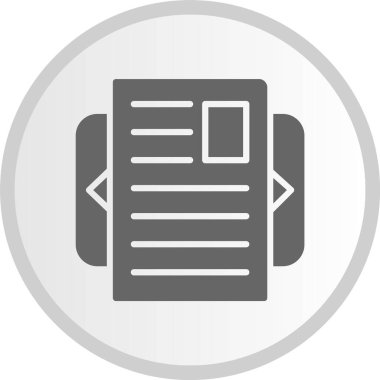 Danışman Vektör Kabartması Gri Çember Simgesi