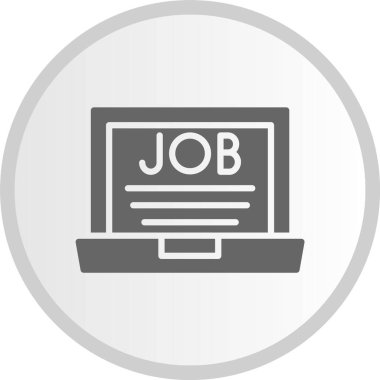 Görev Kabartma Çemberi Gri Simgesi