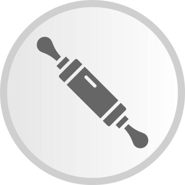 Rolling Pin Kabartma Çemberi Gri Simgesi