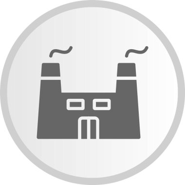 Fabrika Kabartması Çember Gri Simge