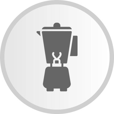 Blender Kabartma Çemberi Gri Simgesi