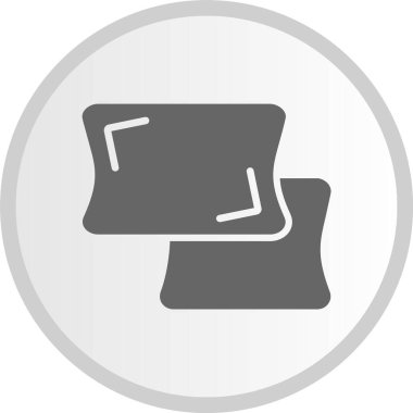 Yastık Kabartması Çember Gri Simge