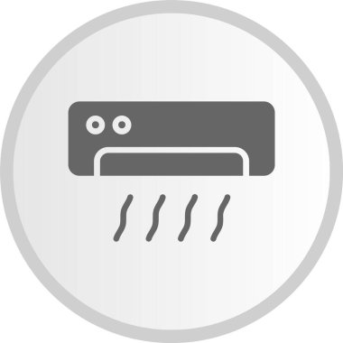 Klima Kabartması Gri Çember Simgesi