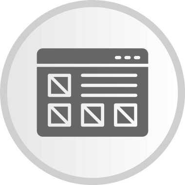 Kablo Çemberi Gri Çember Simgesi