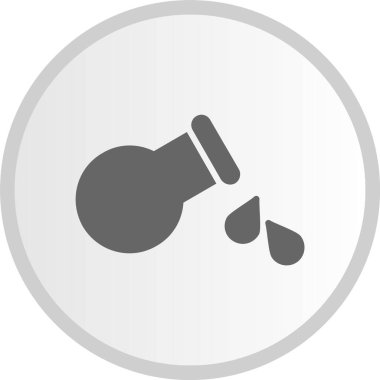 Kaynamış Sıvılar Kabartma Çemberi Gri Simgesi