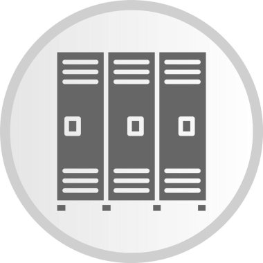 Dolaplar Gri Çember Simgesi