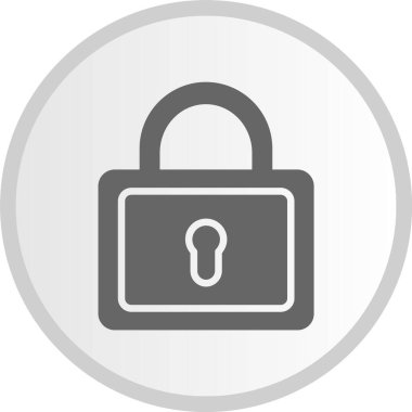 Gri Çember Simgesini Kilitle