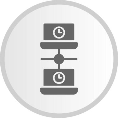 Ağ Kabartma Çemberi Gri Simgesi