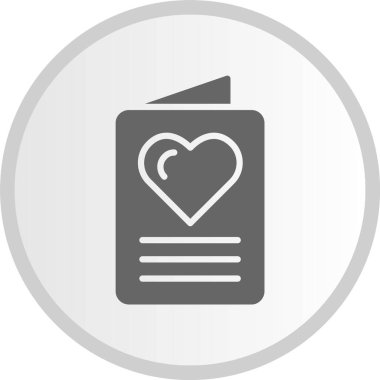 Tebrik kartı sembolü Gri Çember Simgesi