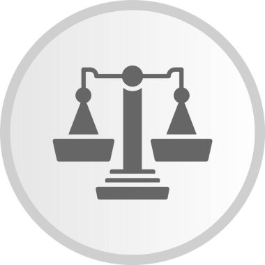 Gri Çember Simgesi Dengesi