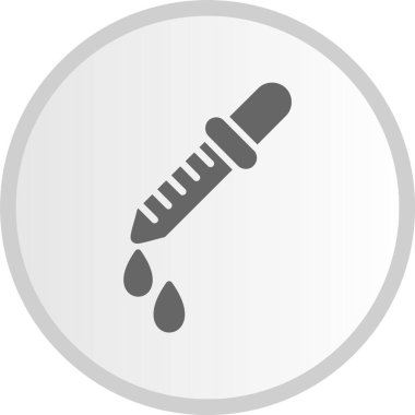 İlaç Düşüren Kabartma Çemberi Gri Simge