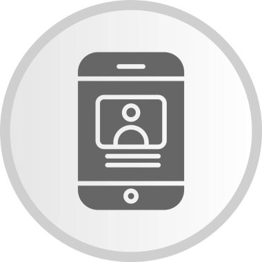 Genç Kabartma Çemberi Gri Simgesi