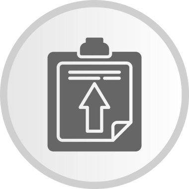 Pano Kabartma Çemberi Gri Simgesi