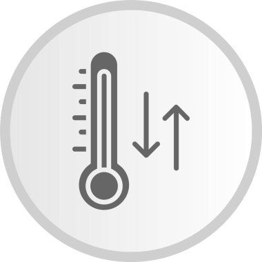 Sıcaklık Gri Çember Simgesi