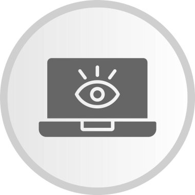 Kabartma Çemberi Gri Simgesi İzleniyor