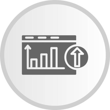 Kabartma Çemberi Gri Simgesini Çoğalt