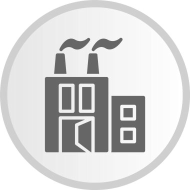 Fabrika Kabartması Çember Gri Simge