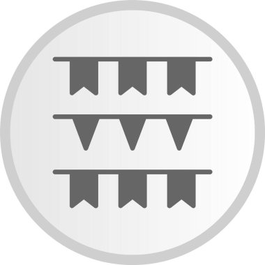 Çelenk Çemberi Gri Simgesi