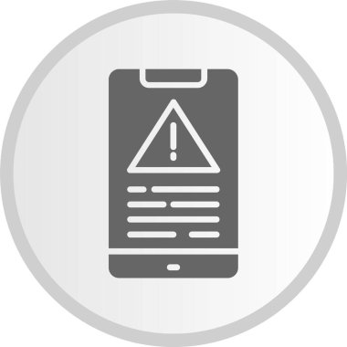 Hata Kabartma Çemberi Gri Simgesi