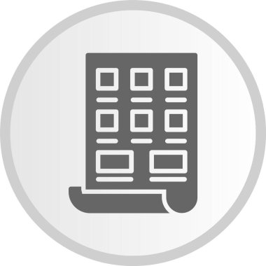 Storyboard Kabartma Çemberi Gri Simge