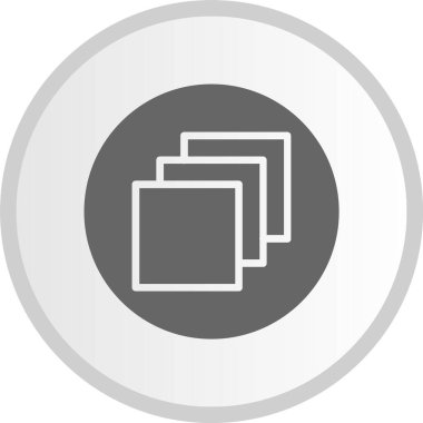 Katman Kabartma Çemberi Gri Simgesi