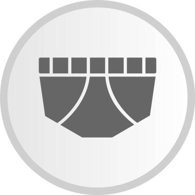 İç Çamaşırı Kabartması Gri Çember Simgesi