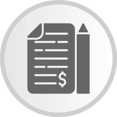 Mali Kabartma Çemberi Gri Simgesi