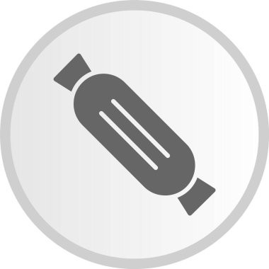 Şekerleme Kabartma Çemberi Gri Simge