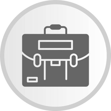 Evrak çantası Gri Çember Simgesi