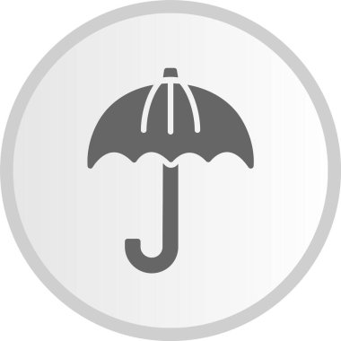 Koruma Kabartması Gri Çember Simgesi