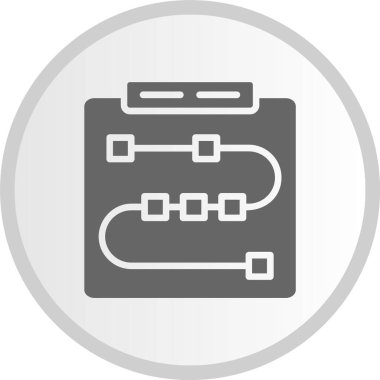 Not: Kabartma Çember Gri Simge