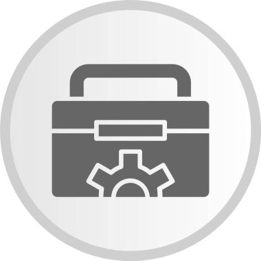 Araç Kutusu Kabartma Çemberi Gri Simge