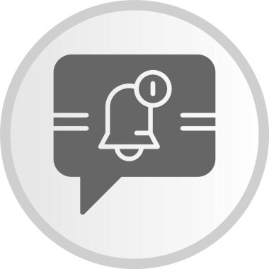 Bildirim Çemberi Gri Simgesi