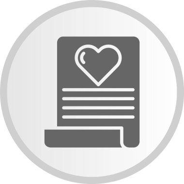 Harf Gri Çember Simgesi