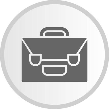 Evrak çantası Gri Çember Simgesi