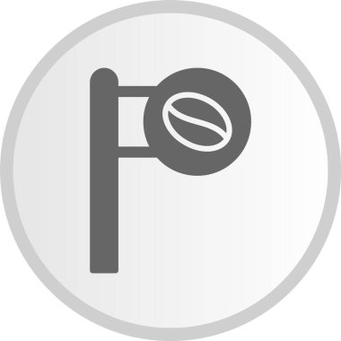 İmza Panosu Kabartma Çemberi Gri Simgesi