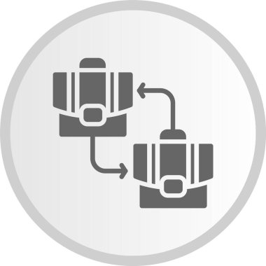 B2b Gri Çember Simgesi