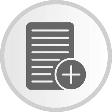 Notlar Gri Çember Simgesi