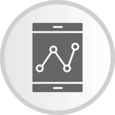 Grafik Gri Çember Simgesi