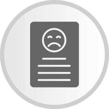 Kötü Yorum Çemberi Gri Simgesi