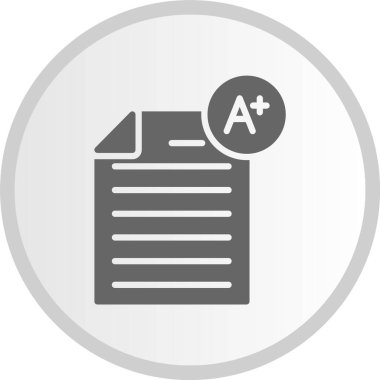 Gri Çember Simgesini Puan Oluştur