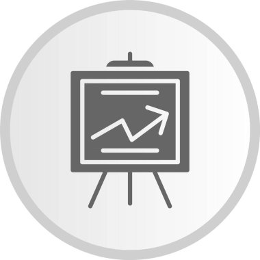 Grafik Gri Çember Simgesi