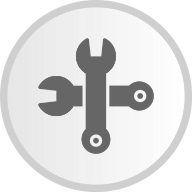 Kabartma Çemberi Gri Simgesi