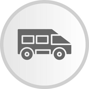 Van Glyph Çemberi Gri Simgesi